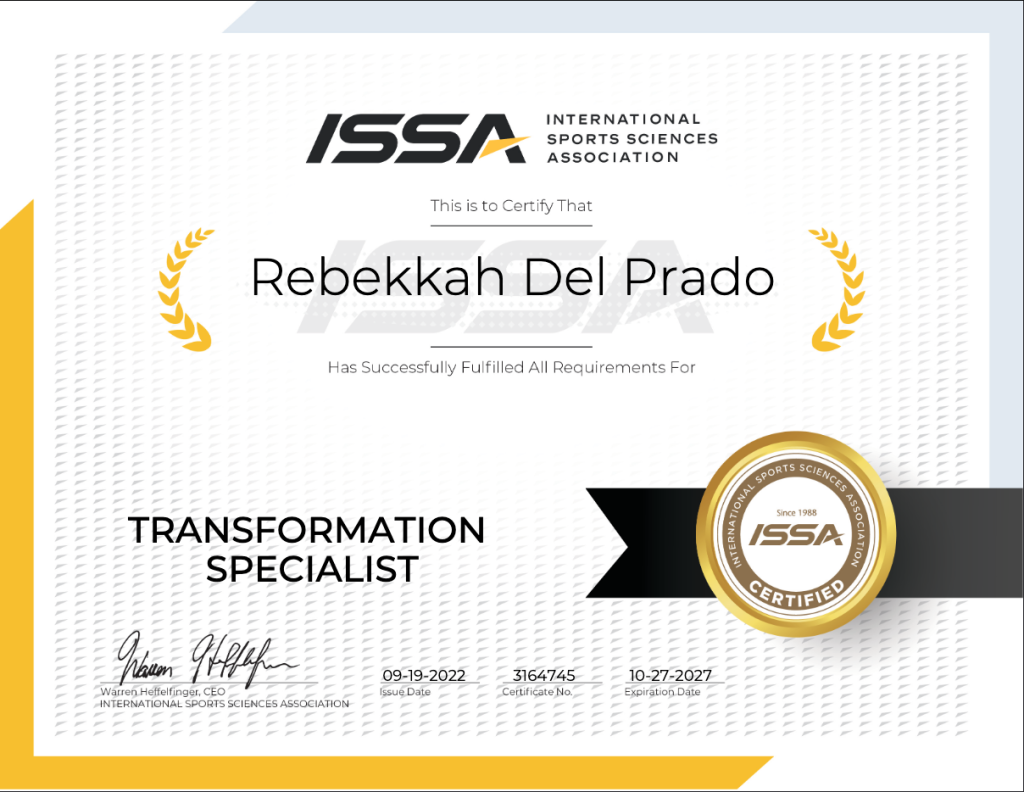 ISSA Certified Transformation Specialist